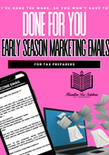 Early Season Marketing Emails