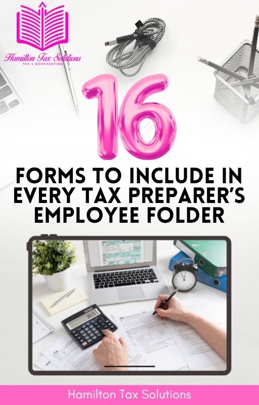 Onboarding PTIN Forms packet